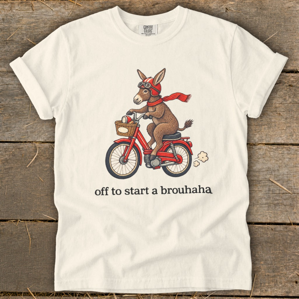 Off To Start a Brouhaha Signature Tee