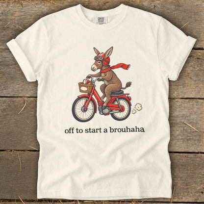 Off To Start a Brouhaha Signature Tee