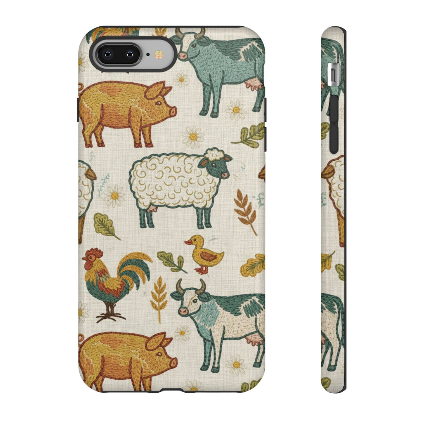 Folksy Farm Animals Phone Case