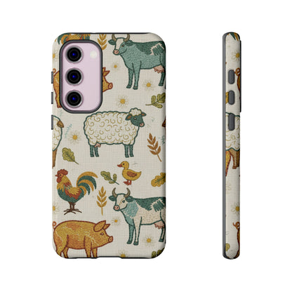 Folksy Farm Animals Phone Case