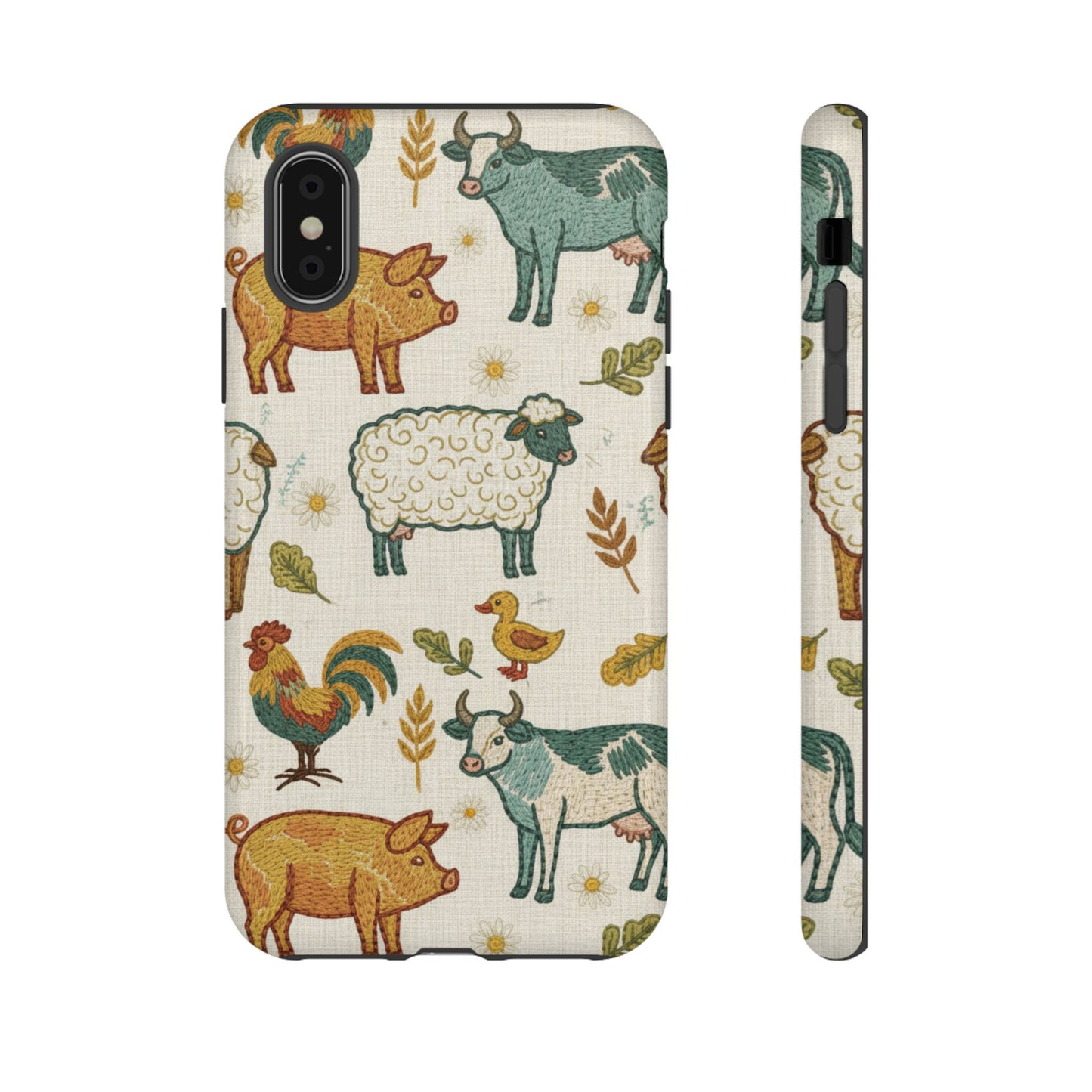 Folksy Farm Animals Phone Case