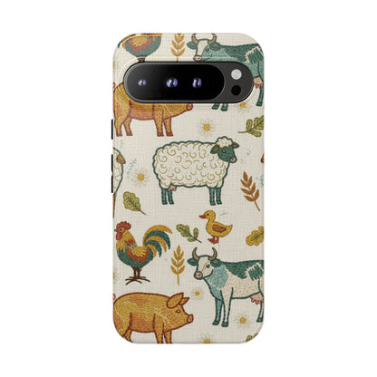 Folksy Farm Animals Phone Case