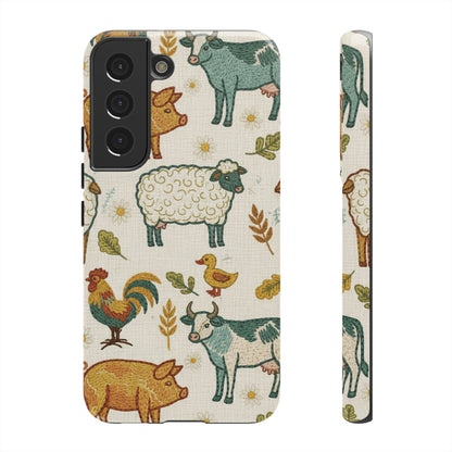 Folksy Farm Animals Phone Case