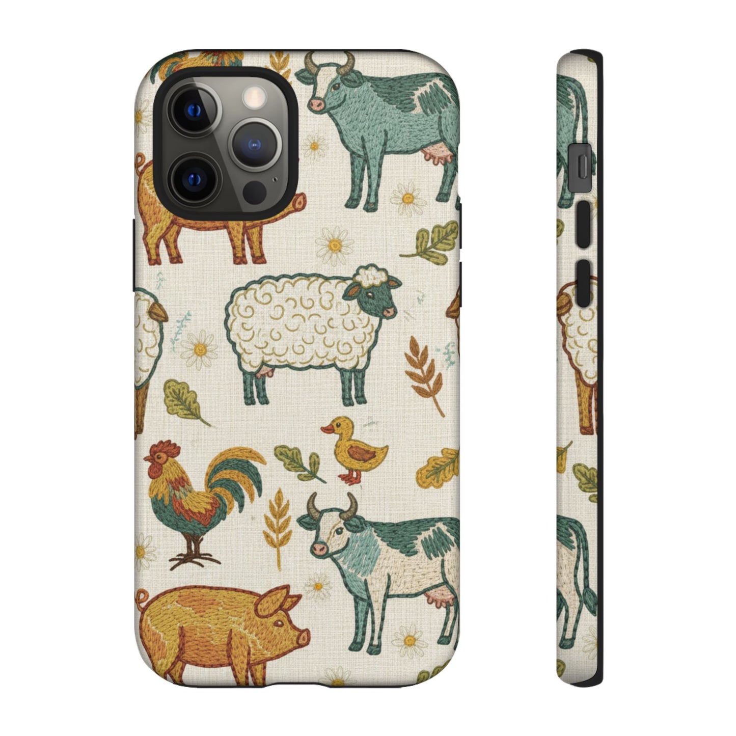 Folksy Farm Animals Phone Case