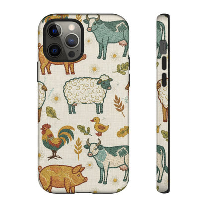 Folksy Farm Animals Phone Case