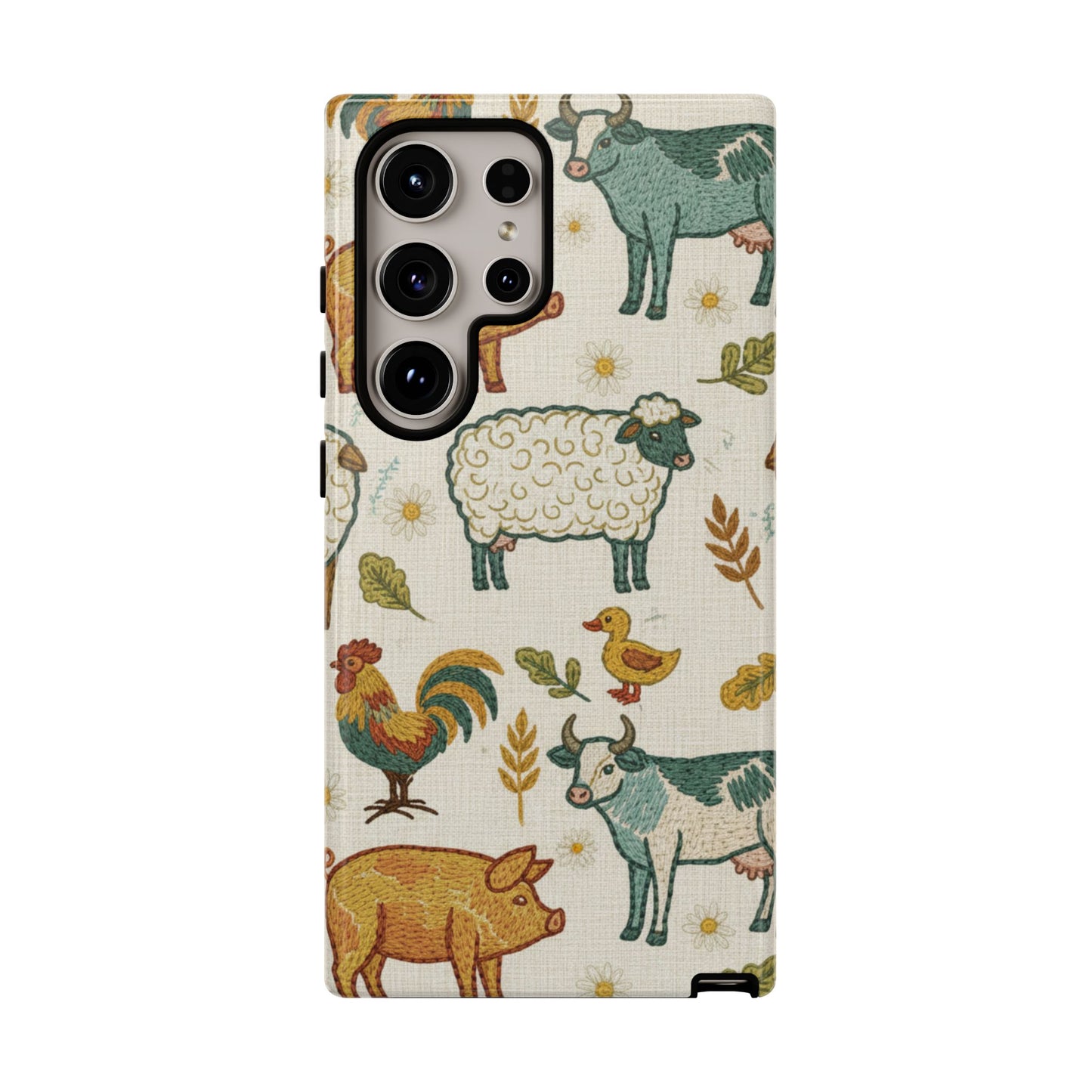 Folksy Farm Animals Phone Case