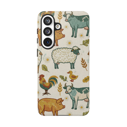 Folksy Farm Animals Phone Case
