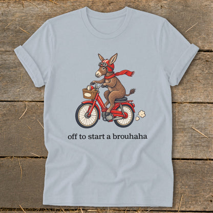 Off To Start a Brouhaha Softstyle Tee