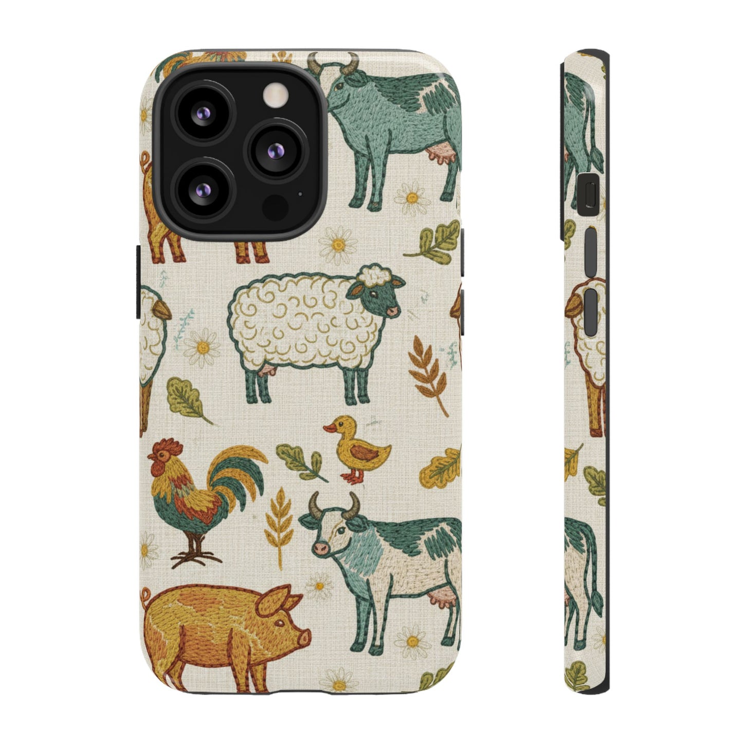Folksy Farm Animals Phone Case
