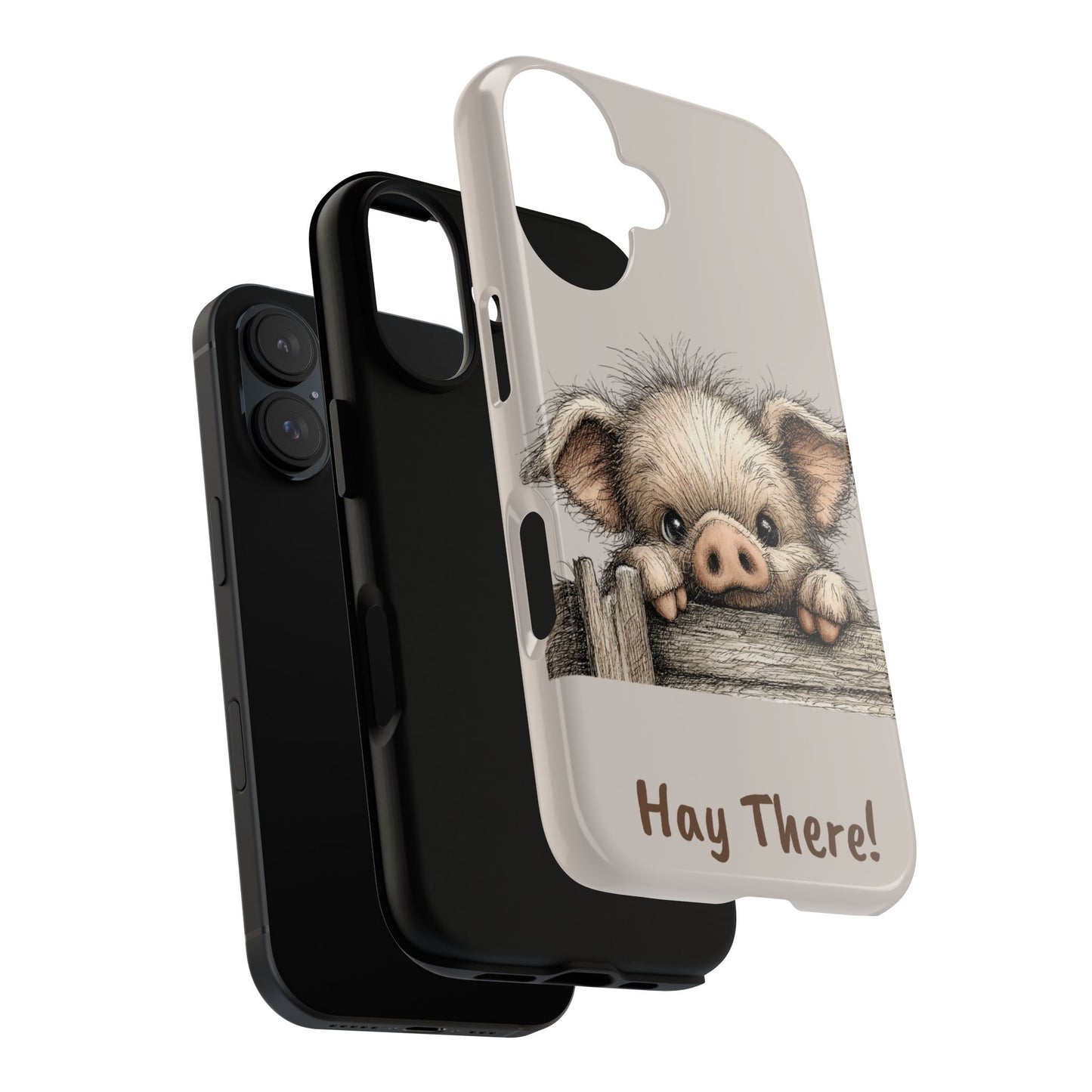 Hay There Pig Phone Case