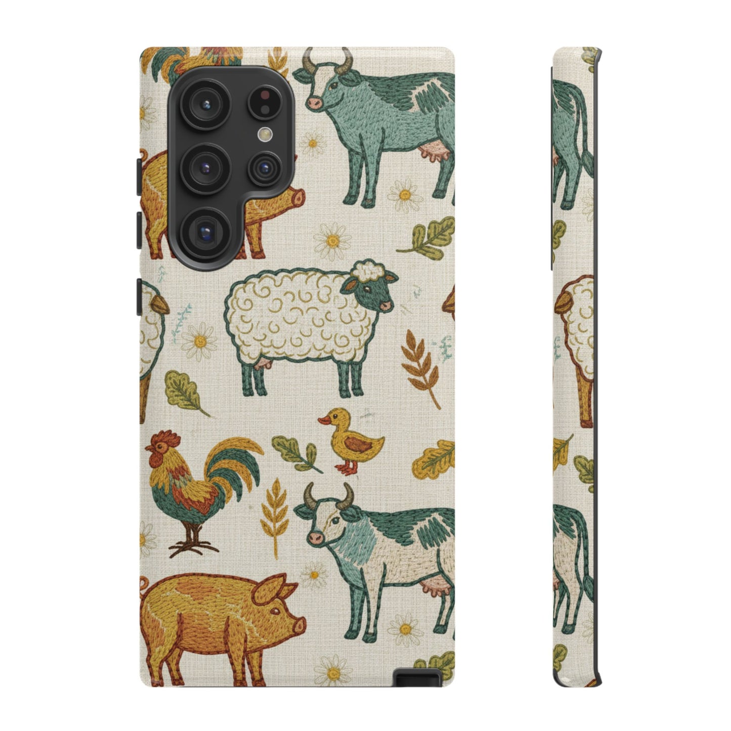 Folksy Farm Animals Phone Case