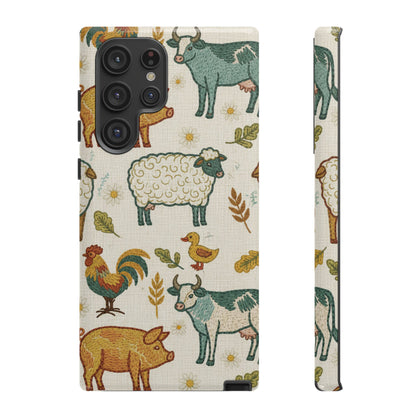 Folksy Farm Animals Phone Case