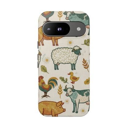 Folksy Farm Animals Phone Case