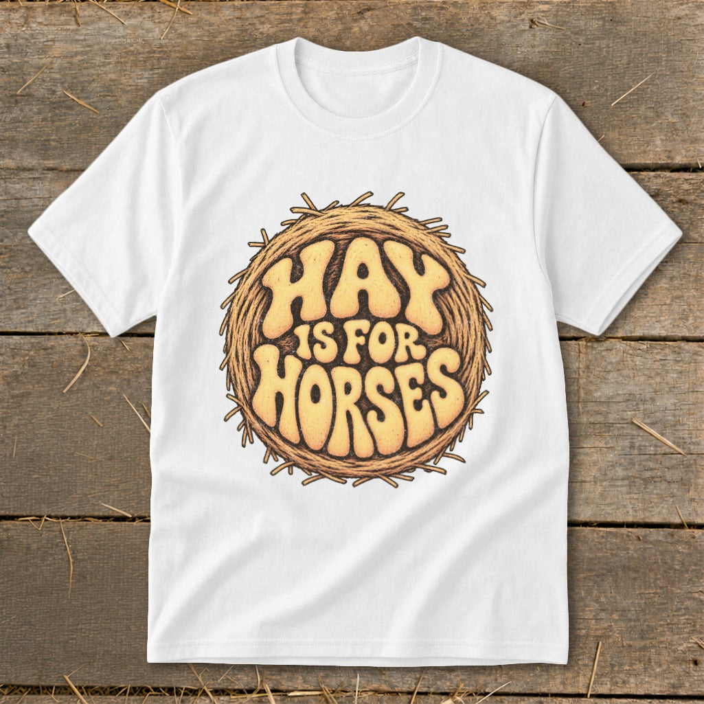Hay Is For Horses Round Bale Youth Tee
