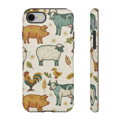 Folksy Farm Animals Phone Case