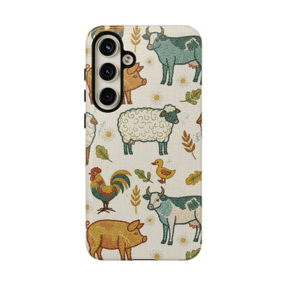 Folksy Farm Animals Phone Case