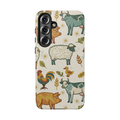 Folksy Farm Animals Phone Case