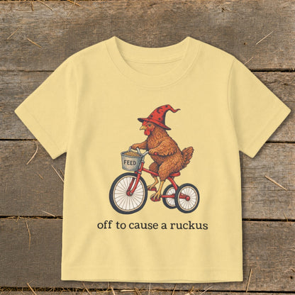 Off To Cause a Ruckus Toddler Tee