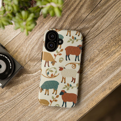 Folksy Sheep Phone Case