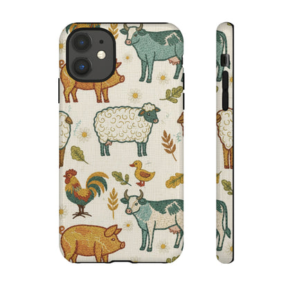 Folksy Farm Animals Phone Case
