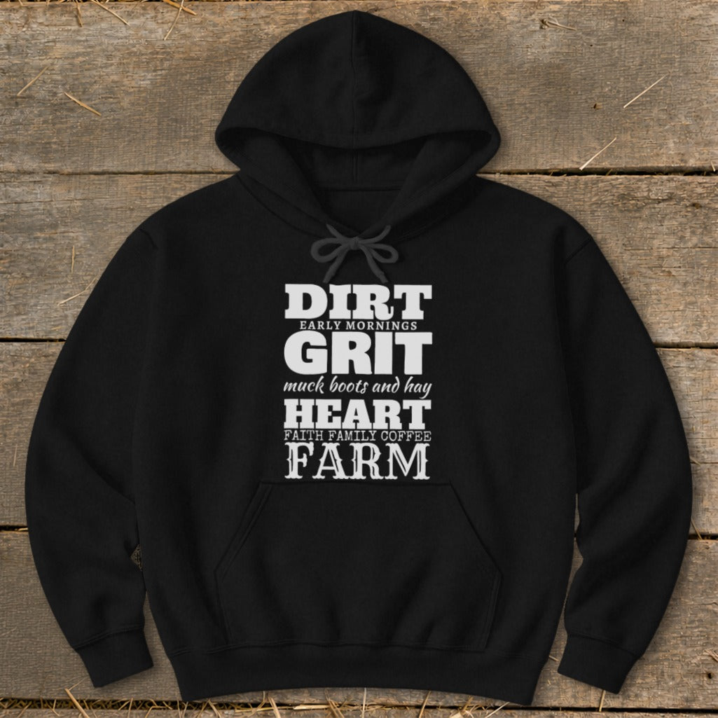 Dirt Grit Heart Farm Hoodie