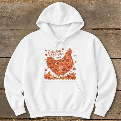 Fall Floral Chicken Hoodie