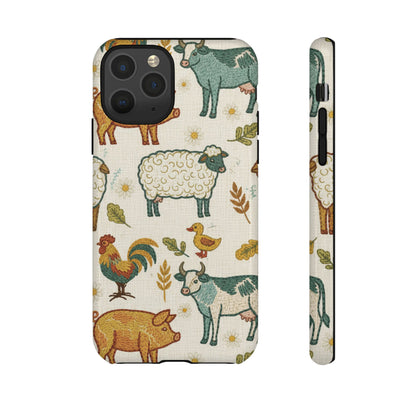 Folksy Farm Animals Phone Case