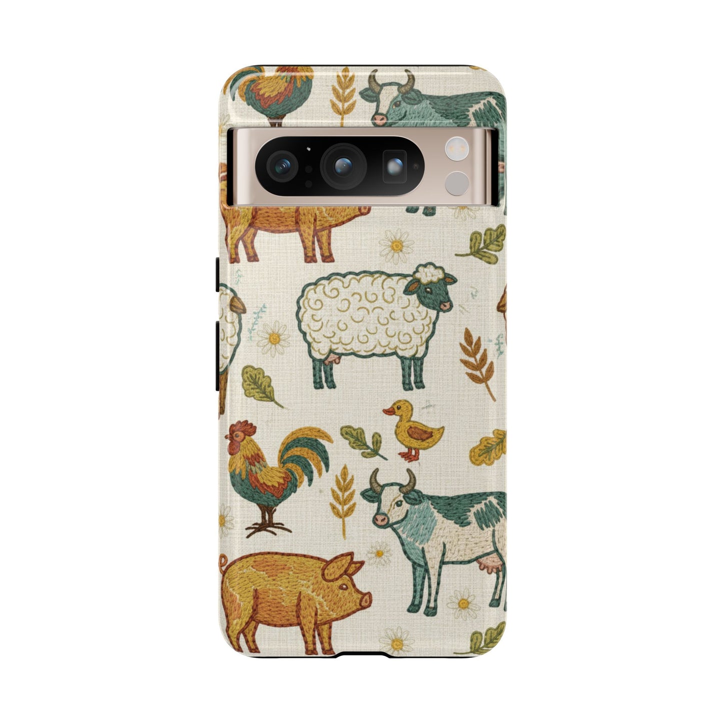 Folksy Farm Animals Phone Case