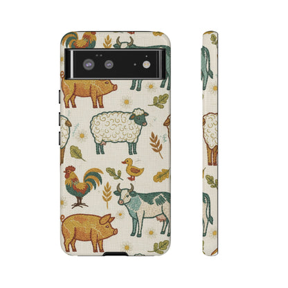 Folksy Farm Animals Phone Case