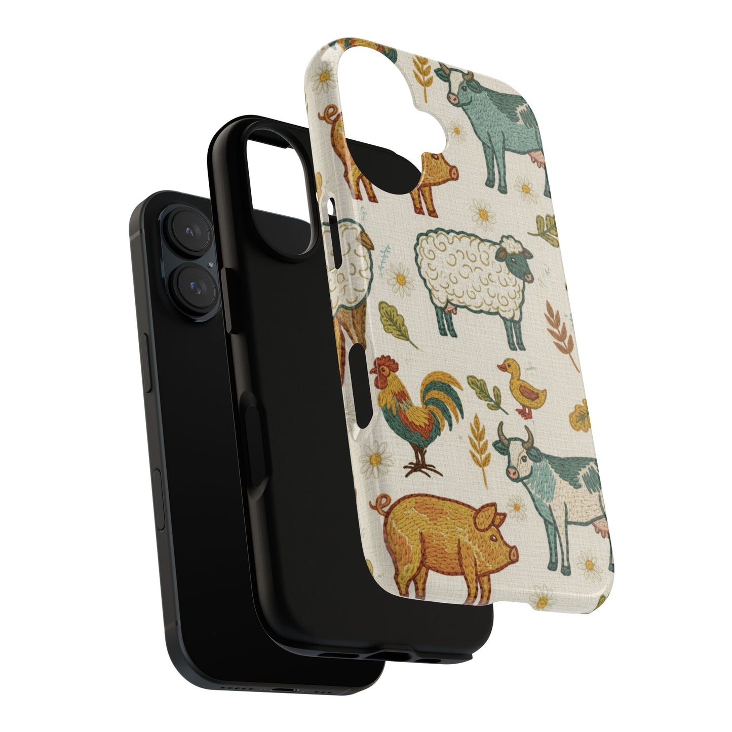 Folksy Farm Animals Phone Case