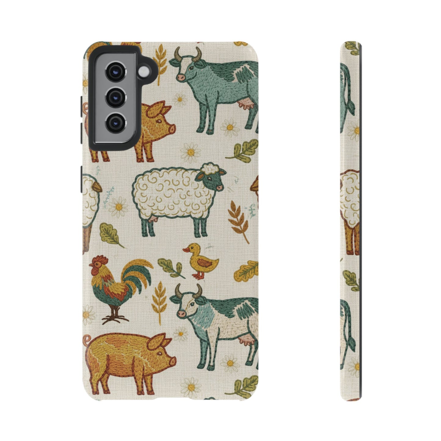 Folksy Farm Animals Phone Case