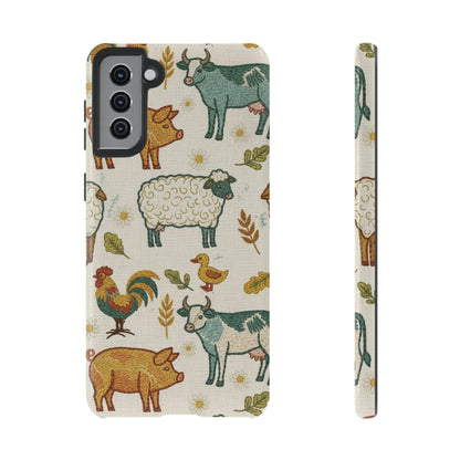 Folksy Farm Animals Phone Case