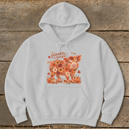 Fall Floral Pig Hoodie