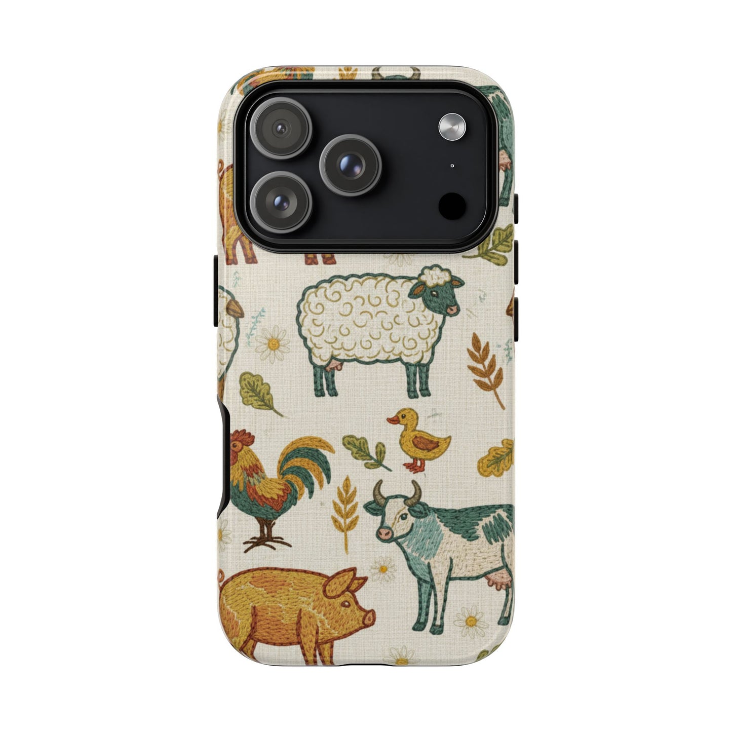 Folksy Farm Animals Phone Case