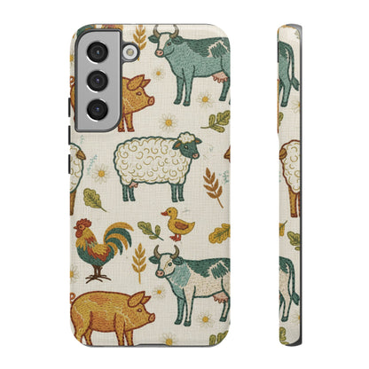 Folksy Farm Animals Phone Case