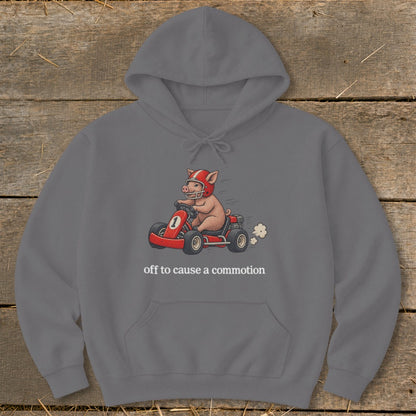 Off To Cause a Commotion Hoodie