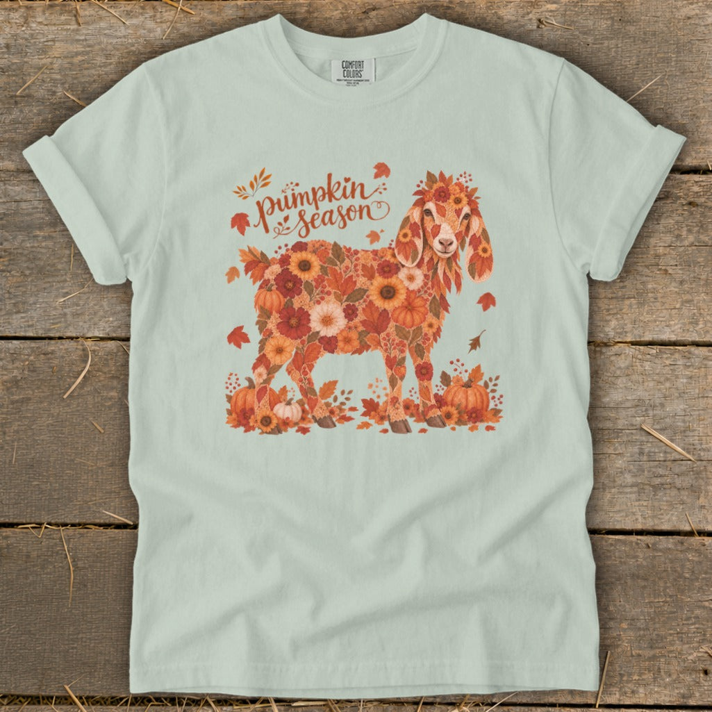 Fall Floral Nubian Goat Signature Tee