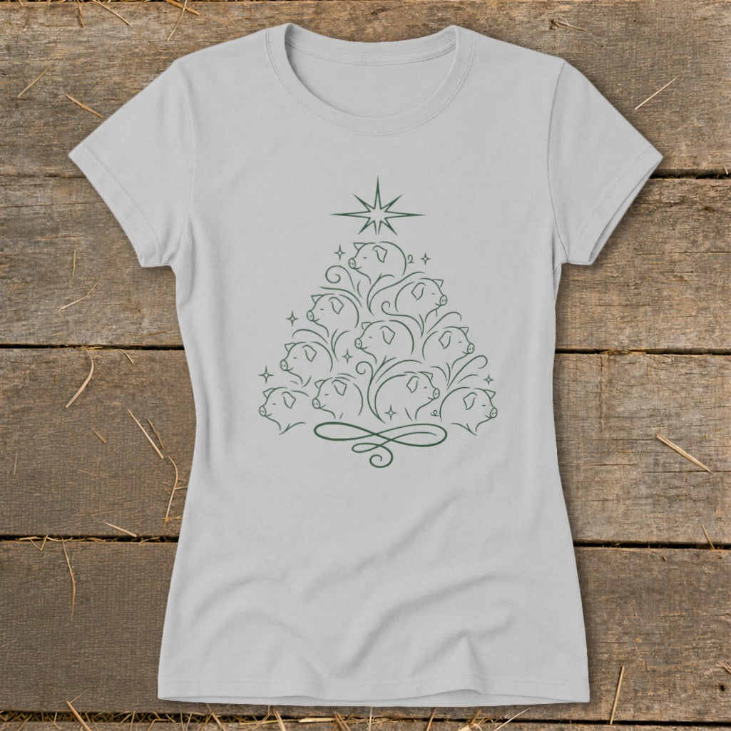Elegant Pig Tree Ladies Tee