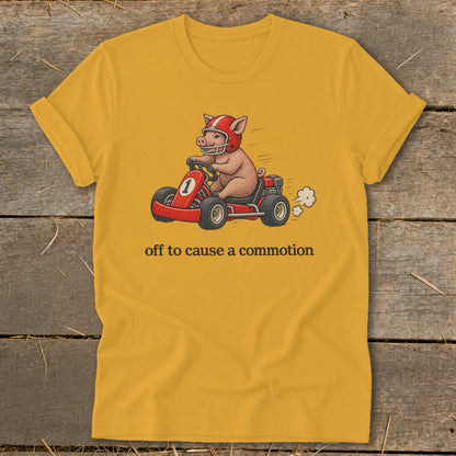 Off To Cause a Commotion Softstyle Tee