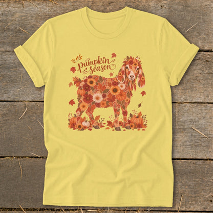Fall Floral Nubian Goat Softstyle Tee
