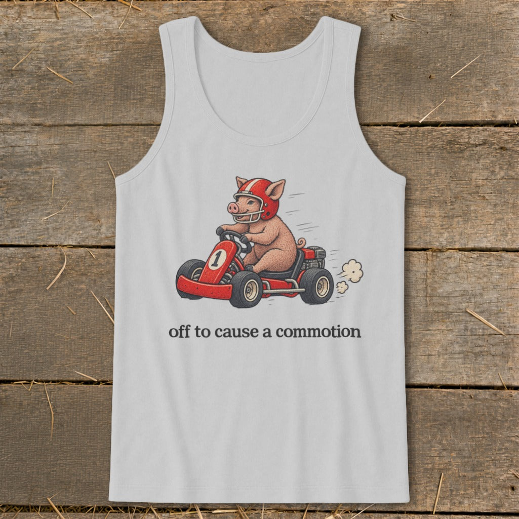 Off To Cause a Commotion Tank Top