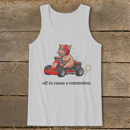 Off To Cause a Commotion Tank Top