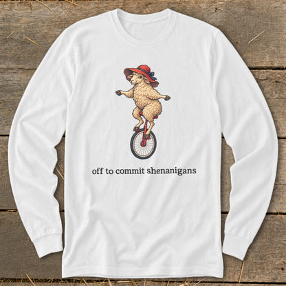 Off To Commit Shenanigans Long Sleeve Tee