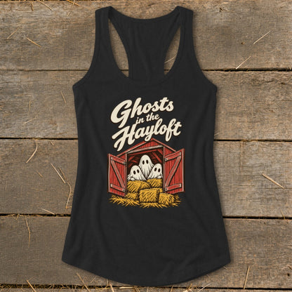 Ghosts in the Hayloft Racerback Tank