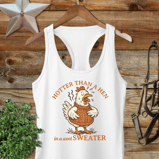 Hotter Than A Hen In a Wool Sweater Tank Top Product