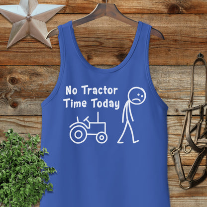 No Tractor Time Today Sleeveless Tshirt for Fun Apparel
