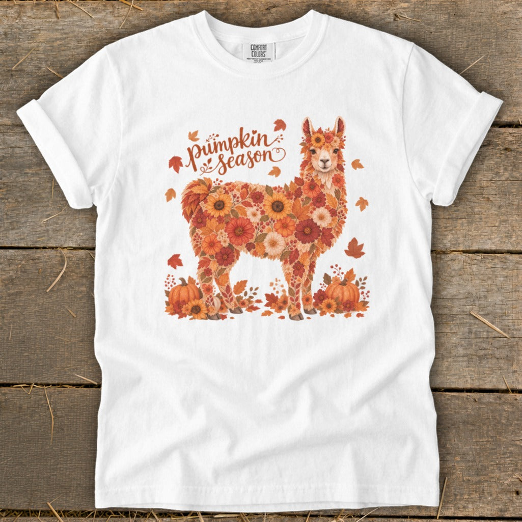 Fall Floral Llama Signature Tee