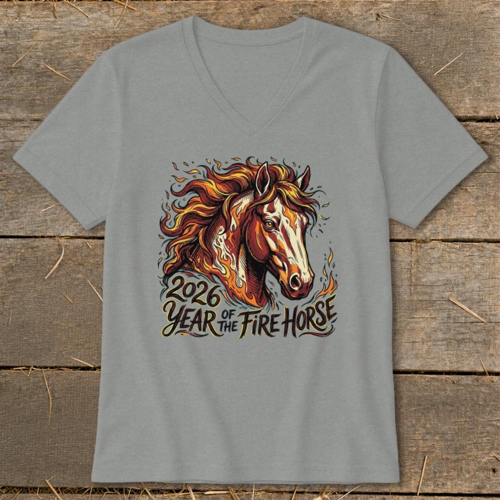 2026 Year of the Fire Horse V-neck