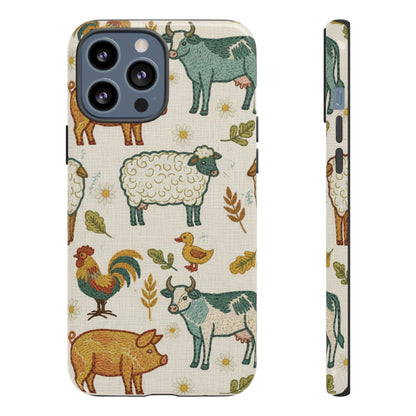 Folksy Farm Animals Phone Case