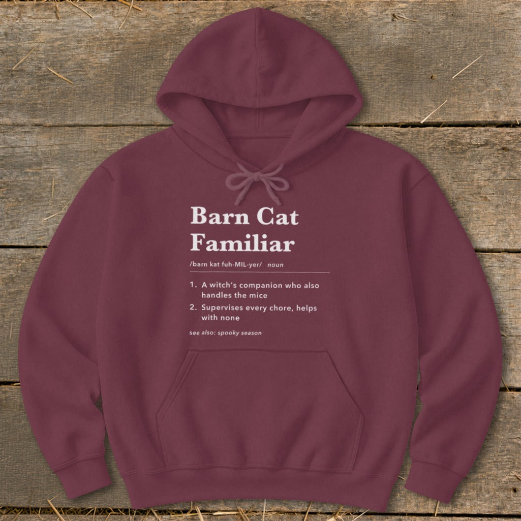 Barn Cat Familiar Definition Hoodie